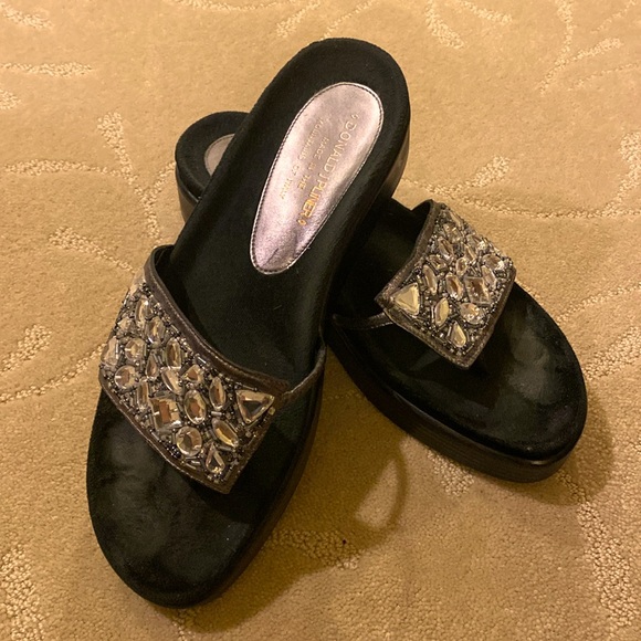 Donald Pliner Rhinestone Sandals - Picture 1 of 8